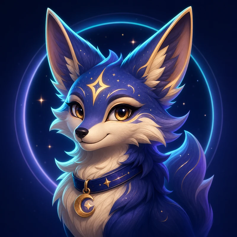 KoolHype celestial fox mascot